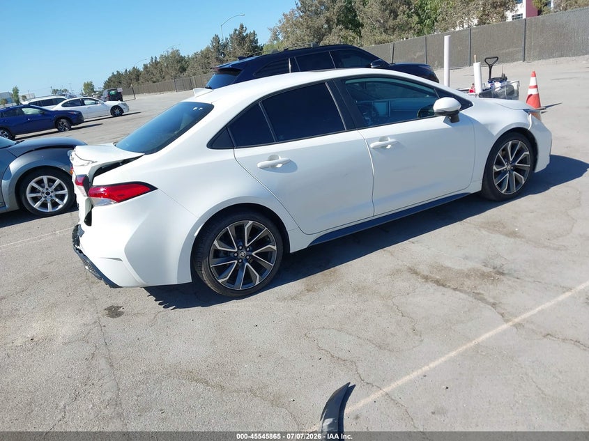2021 Toyota Corolla VIN 5YFP4MCE8MP085425 IAAI salvage auction — FRONT & REAR, Salvage Title, sold $7,200 on 2026-07-28 (photo 4)