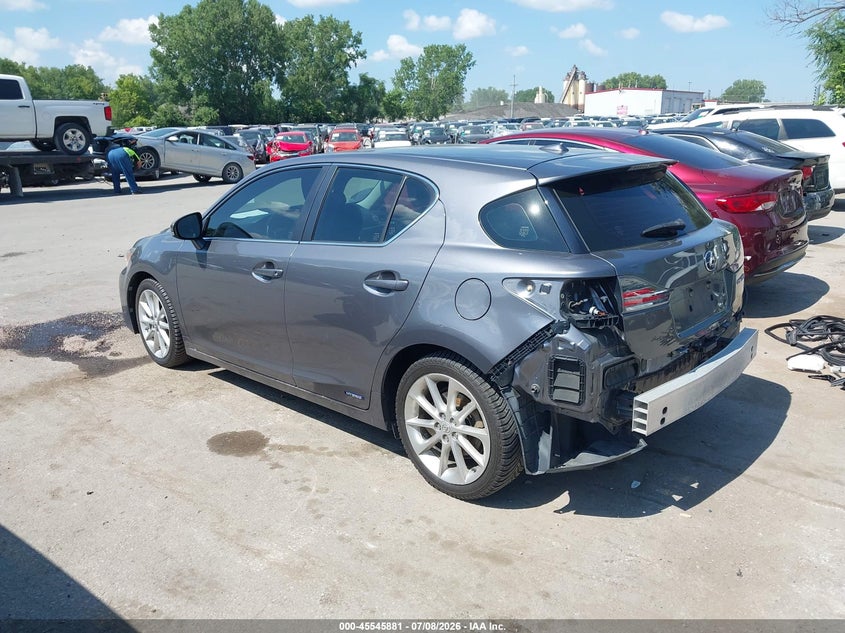 2012 Lexus Ct VIN JTHKD5BH6C2087729 IAAI salvage auction — ALL OVER, Salvage (Kansas), sold $1,650 on 2026-08-02 (photo 3)