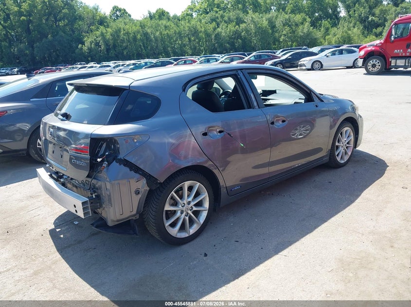 2012 Lexus Ct VIN JTHKD5BH6C2087729 IAAI salvage auction — ALL OVER, Salvage (Kansas), sold $1,650 on 2026-08-02 (photo 4)