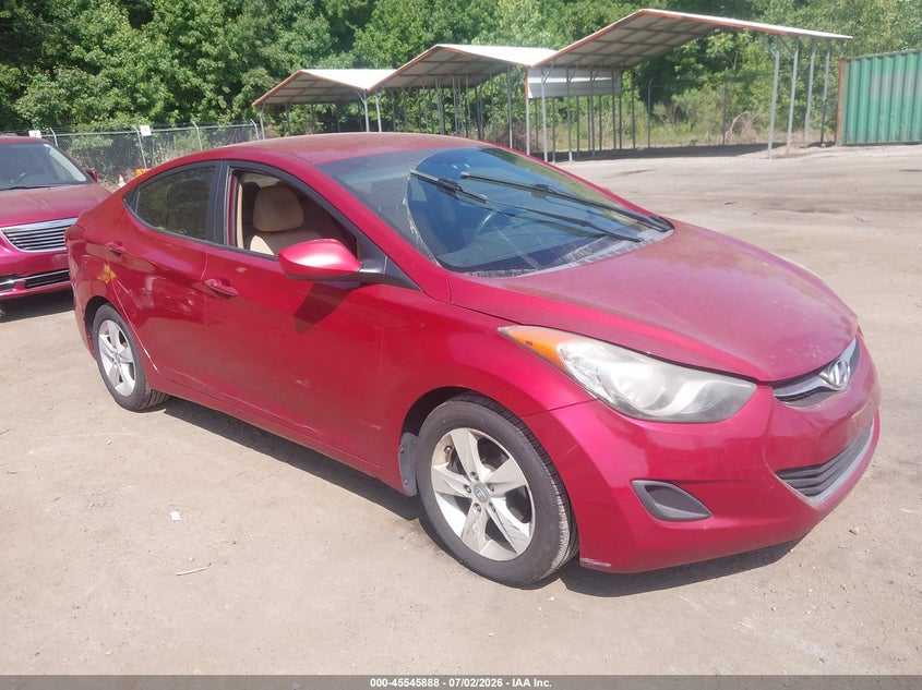 2011 Hyundai Elantra VIN KMHDH4AE3BU093289 IAAI salvage auction — NORMAL WEAR, Clear (Maryland), sold $750 on 2026-07-07 (photo 1)