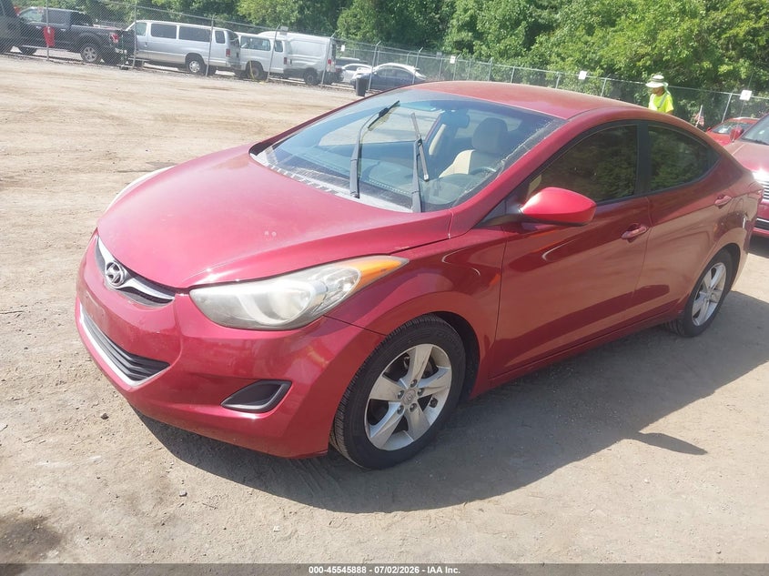 2011 Hyundai Elantra VIN KMHDH4AE3BU093289 IAAI salvage auction — NORMAL WEAR, Clear (Maryland), sold $750 on 2026-07-07 (photo 2)