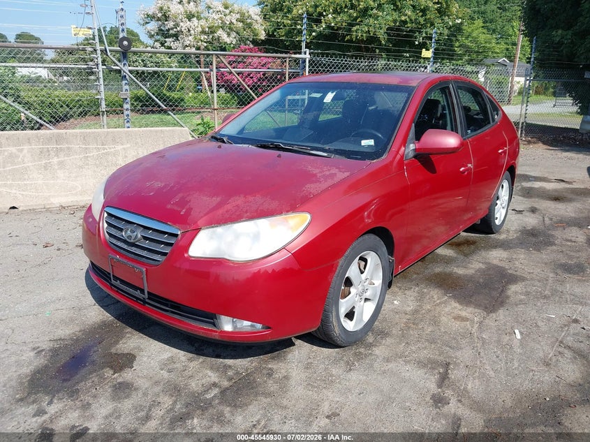 2008 Hyundai Elantra VIN KMHDU46D38U499299 IAAI salvage auction — NORMAL WEAR, Clear (North Carolina), sold $275 on 2026-07-30 (photo 2)
