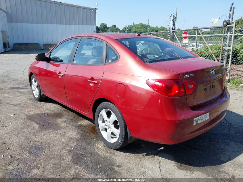 2008 Hyundai Elantra VIN KMHDU46D38U499299 IAAI salvage auction — NORMAL WEAR, Clear (North Carolina), sold $275 on 2026-07-30 (photo 3)