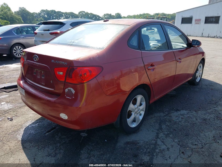 2008 Hyundai Elantra VIN KMHDU46D38U499299 IAAI salvage auction — NORMAL WEAR, Clear (North Carolina), sold $275 on 2026-07-30 (photo 4)