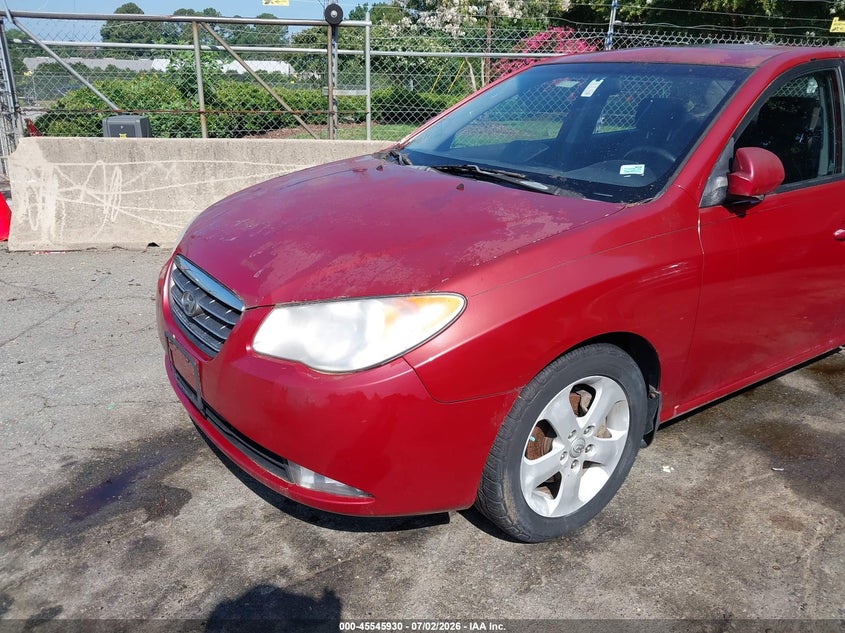 2008 Hyundai Elantra VIN KMHDU46D38U499299 IAAI salvage auction — NORMAL WEAR, Clear (North Carolina), sold $275 on 2026-07-30 (photo 6)
