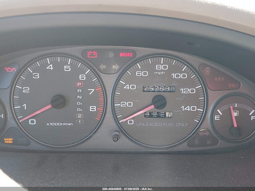 1999 Acura Integra VIN JH4DB7652XS001879 IAAI salvage auction — FRONT END, App For Dup Clear (California), sold $100 on 2026-07-29 (photo 7)