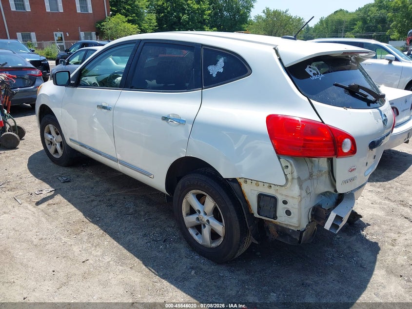 2012 Nissan Rogue VIN JN8AS5MV7CW363273 IAAI salvage auction — REAR END, Clear (Massachusetts), sold $25 on 2026-07-21 (photo 3)