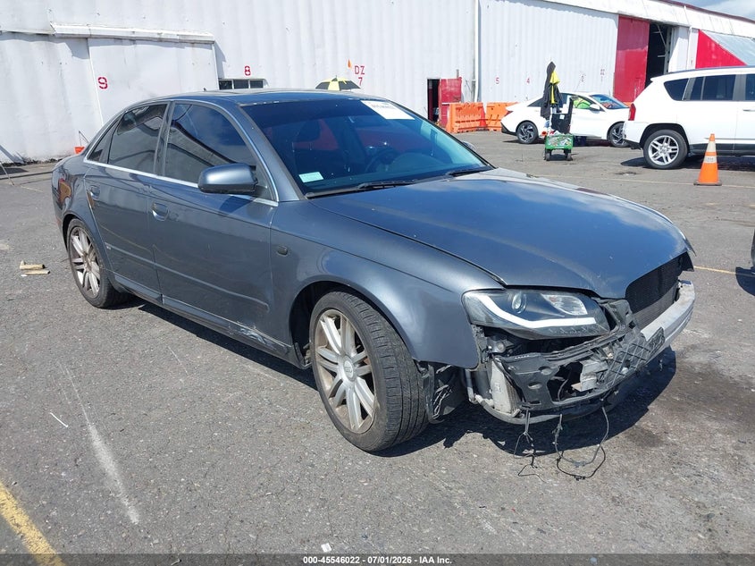 2008 Audi A4 VIN WAUEF78E68A163624 IAAI salvage auction — FRONT END, Clear (Oregon), sold $275 on 2026-07-09 (photo 1)