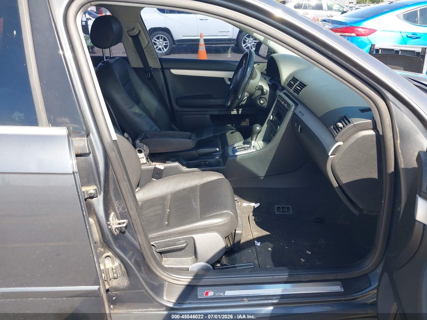 2008 Audi A4 VIN WAUEF78E68A163624 IAAI salvage auction — FRONT END, Clear (Oregon), sold $275 on 2026-07-09 (photo 5)