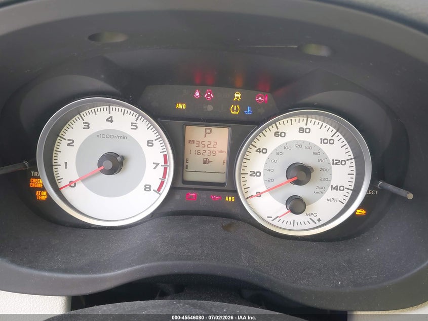 2014 Subaru Impreza VIN JF1GPAL64E8268273 IAAI salvage auction — NORMAL WEAR, Original (Texas), sold $600 on 2026-07-30 (photo 7)