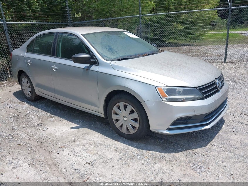 2015 Volkswagen Jetta VIN 3VW2K7AJ8FM253802 IAAI salvage auction — NORMAL WEAR, Clear (Mississippi), sold $525 on 2026-07-10 (photo 1)