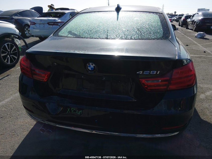 2014 BMW 4er VIN WBA3N7C54EF718635 IAAI salvage auction — REAR END, Wait Title, sold $4,525 on 2026-08-08 (photo 6)