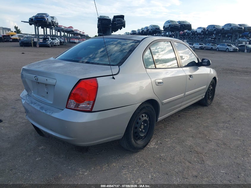 2005 Hyundai Elantra VIN KMHDN46D25U094916 IAAI salvage auction — REAR END, Rebuildable (Florida), sold $250 on 2026-07-28 (photo 4)