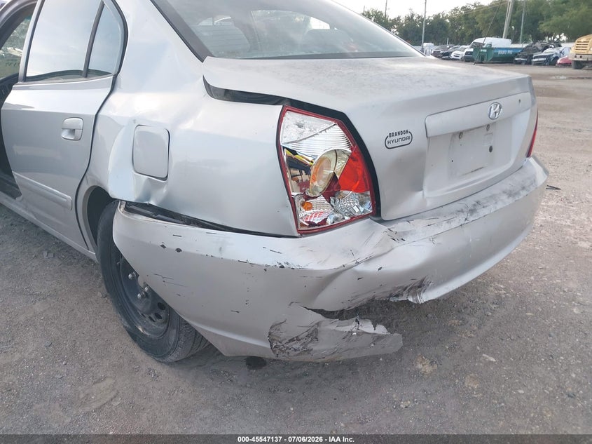 2005 Hyundai Elantra VIN KMHDN46D25U094916 IAAI salvage auction — REAR END, Rebuildable (Florida), sold $250 on 2026-07-28 (photo 6)