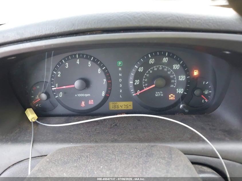 2005 Hyundai Elantra VIN KMHDN46D25U094916 IAAI salvage auction — REAR END, Rebuildable (Florida), sold $250 on 2026-07-28 (photo 7)