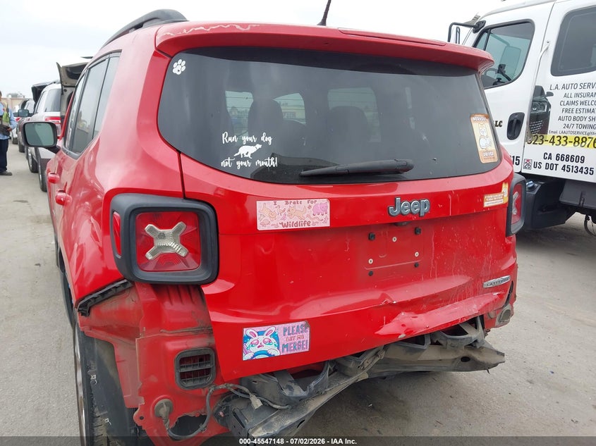 2015 Jeep Renegade VIN ZACCJABT0FPB52764 IAAI salvage auction — REAR END, Salvage (California), sold $2,000 on 2026-07-10 (photo 6)