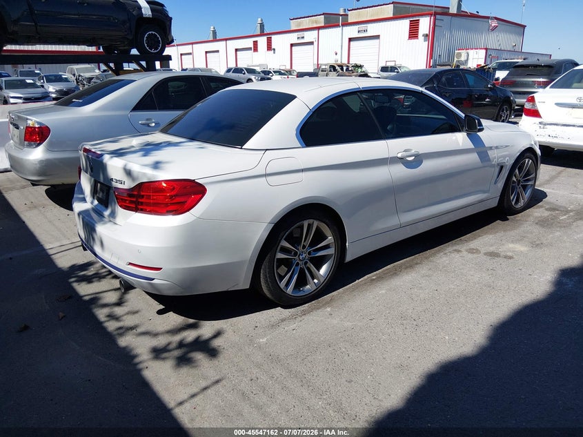 2015 BMW 4er VIN WBA3T3C55FP939610 IAAI salvage auction — RIGHT FRONT, Salvage (California), sold $6,500 on 2026-08-15 (photo 4)