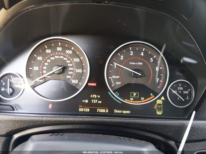 2015 BMW 4er VIN WBA3T3C55FP939610 IAAI salvage auction — RIGHT FRONT, Salvage (California), sold $6,500 on 2026-08-15 (photo 7)