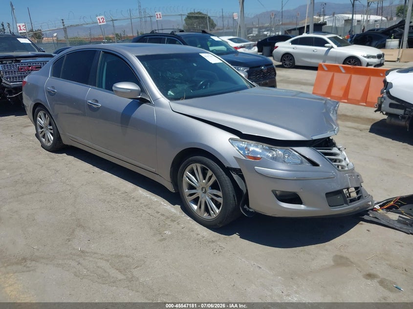 2011 Hyundai Genesis VIN KMHGC4DE0BU140401 IAAI salvage auction — FRONT END, Salvage (California), sold $500 on 2026-07-22 (photo 1)