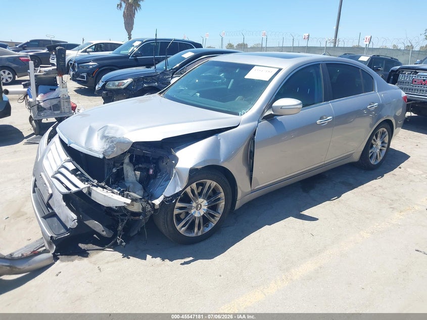 2011 Hyundai Genesis VIN KMHGC4DE0BU140401 IAAI salvage auction — FRONT END, Salvage (California), sold $500 on 2026-07-22 (photo 2)