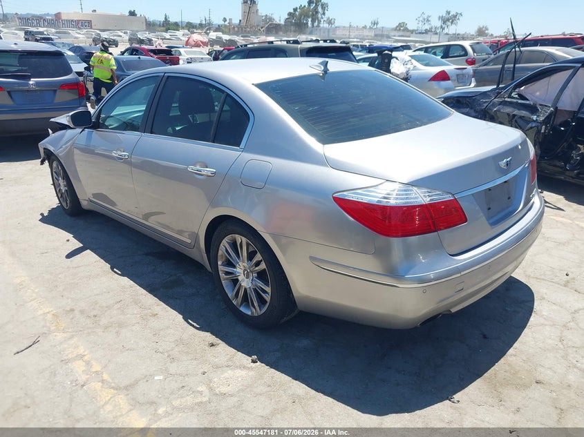 2011 Hyundai Genesis VIN KMHGC4DE0BU140401 IAAI salvage auction — FRONT END, Salvage (California), sold $500 on 2026-07-22 (photo 3)