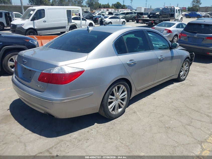 2011 Hyundai Genesis VIN KMHGC4DE0BU140401 IAAI salvage auction — FRONT END, Salvage (California), sold $500 on 2026-07-22 (photo 4)