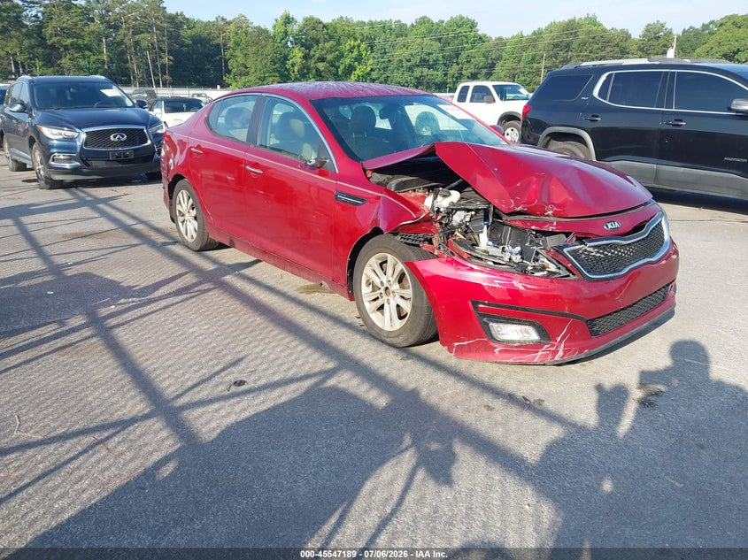 2014 Kia Optima VIN 5XXGN4A78EG278895 IAAI salvage auction — NORMAL WEAR, Clear (Georgia), sold $425 on 2026-07-22 (photo 1)