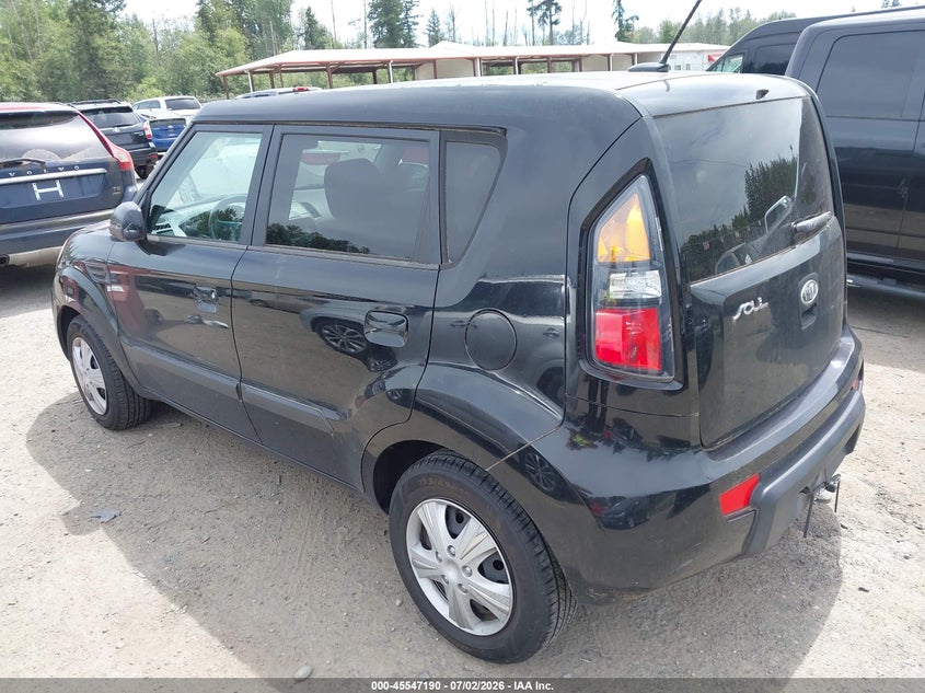 2010 Kia Soul VIN KNDJT2A29A7125675 IAAI salvage auction — NORMAL WEAR, Clear (Washington), sold $375 on 2026-07-29 (photo 3)