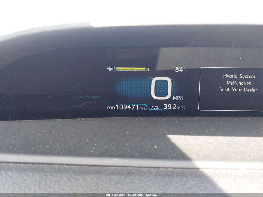 2018 Toyota Prius VIN JTDKARFP7J3100708 IAAI salvage auction — NORMAL WEAR, Clear - Dealer Only (California), sold $1,900 on 2026-07-09 (photo 7)