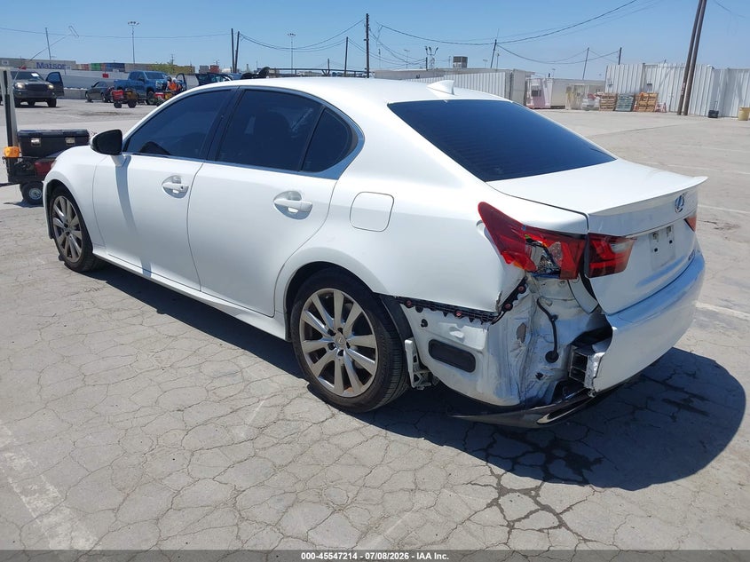 2015 Lexus Gs VIN JTHBE1BL2FA012823 IAAI salvage auction — LEFT REAR, Salvage (California), sold $5,500 on 2026-07-29 (photo 3)