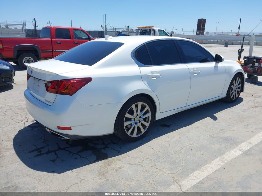 2015 Lexus Gs VIN JTHBE1BL2FA012823 IAAI salvage auction — LEFT REAR, Salvage (California), sold $5,500 on 2026-07-29 (photo 4)