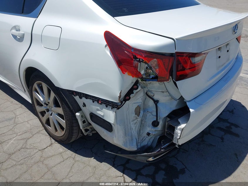 2015 Lexus Gs VIN JTHBE1BL2FA012823 IAAI salvage auction — LEFT REAR, Salvage (California), sold $5,500 on 2026-07-29 (photo 6)