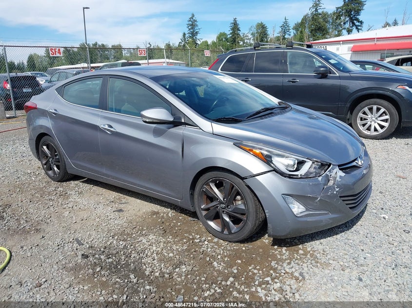 2015 Hyundai Elantra VIN KMHDH4AE6FU258063 IAAI salvage auction — LEFT & RIGHT, Bill Of Sale (Washington), sold $1,750 on 2026-07-29 (photo 1)