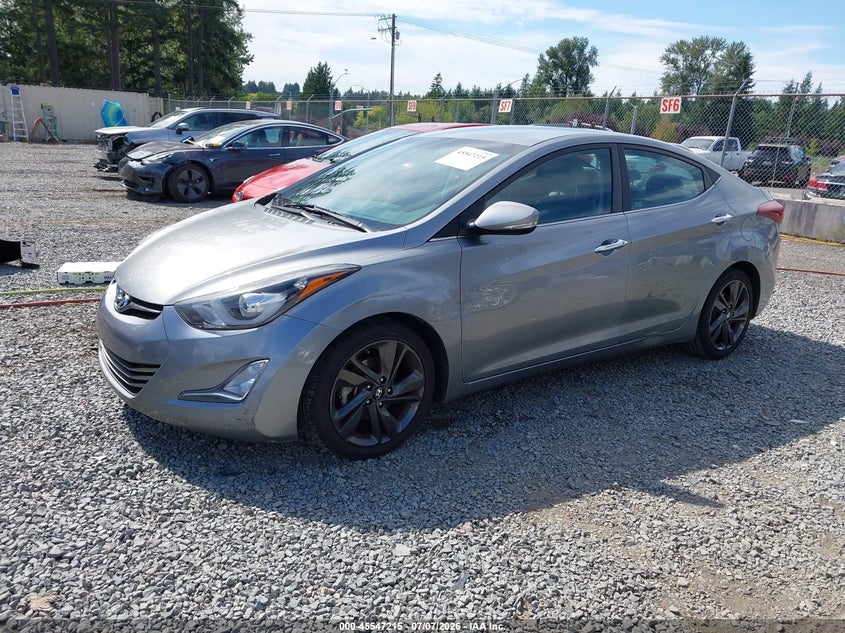 2015 Hyundai Elantra VIN KMHDH4AE6FU258063 IAAI salvage auction — LEFT & RIGHT, Bill Of Sale (Washington), sold $1,750 on 2026-07-29 (photo 2)