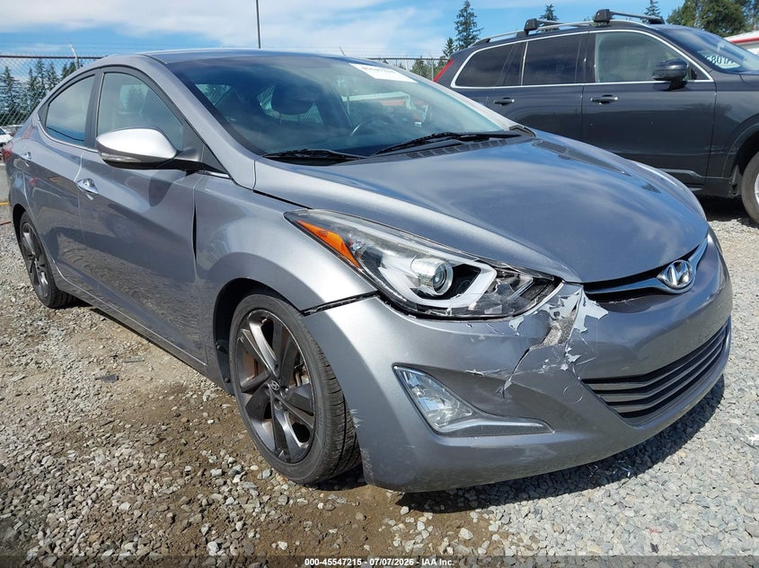2015 Hyundai Elantra VIN KMHDH4AE6FU258063 IAAI salvage auction — LEFT & RIGHT, Bill Of Sale (Washington), sold $1,750 on 2026-07-29 (photo 6)