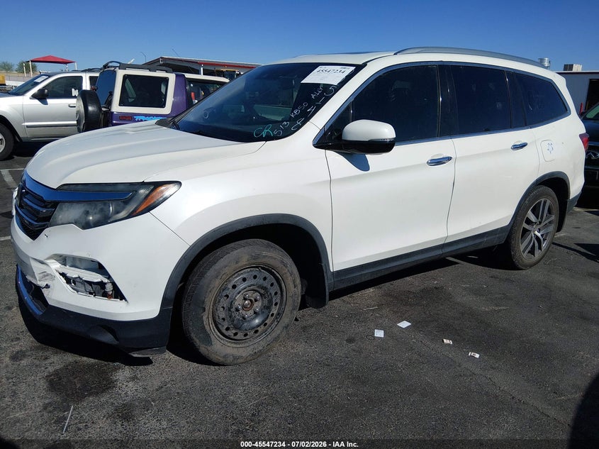 2017 Honda Pilot VIN 5FNYF5H93HB025148 IAAI salvage auction — BIO HAZARD, Nrc Lienholder Repossession Paperwork (Nevada), sold $3,300 on 2026-07-24 (photo 2)