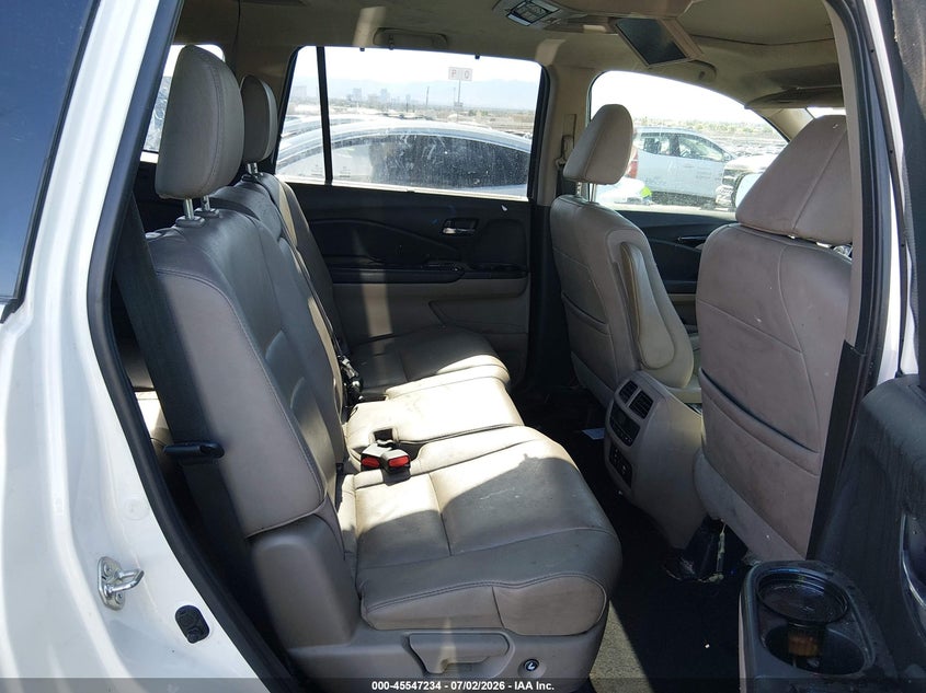 2017 Honda Pilot VIN 5FNYF5H93HB025148 IAAI salvage auction — BIO HAZARD, Nrc Lienholder Repossession Paperwork (Nevada), sold $3,300 on 2026-07-24 (photo 8)