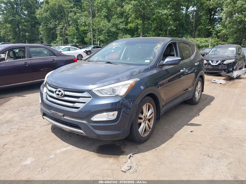 2013 Hyundai Santa fe VIN 5XYZW3LA6DG008261 IAAI salvage auction — NORMAL WEAR, Clear (Virginia), sold $1,700 on 2026-07-29 (photo 2)