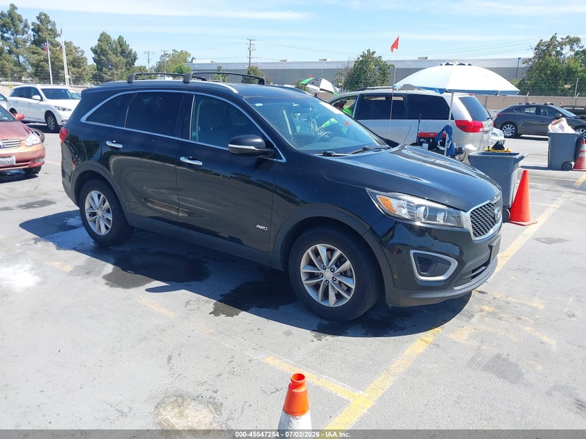 2016 Kia Sorento VIN 5XYPGDA39GG021007 IAAI salvage auction — NORMAL WEAR, Clear - Dealer Only (California), sold $1,850 on 2026-07-20 (photo 1)