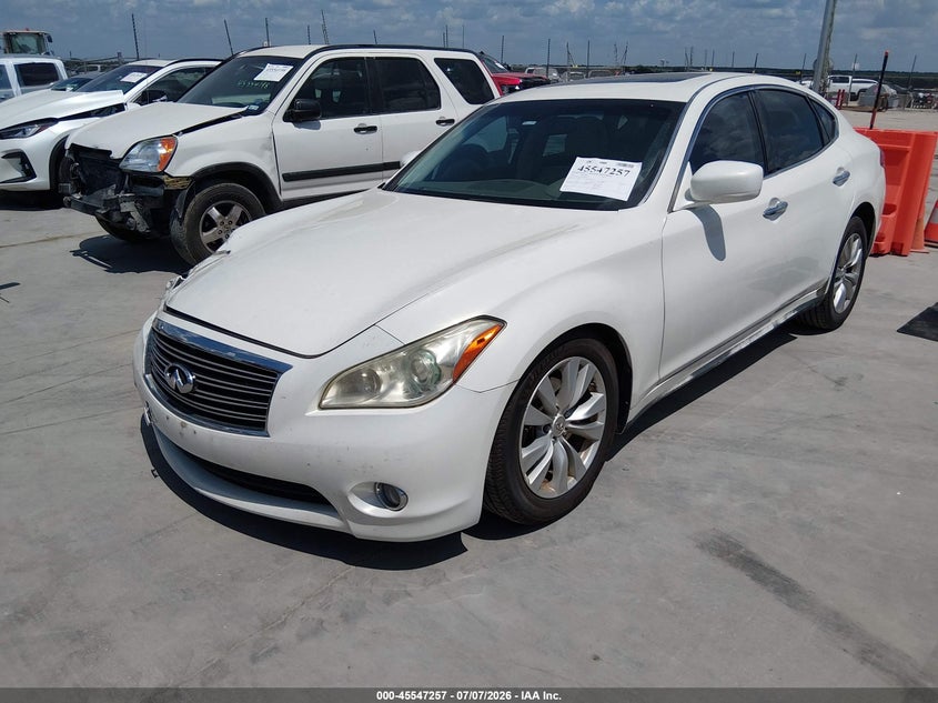 2011 Infiniti M37 VIN JN1BY1AP2BM325637 IAAI salvage auction — FRONT END, Salvage (Texas), sold $450 on 2026-07-28 (photo 2)