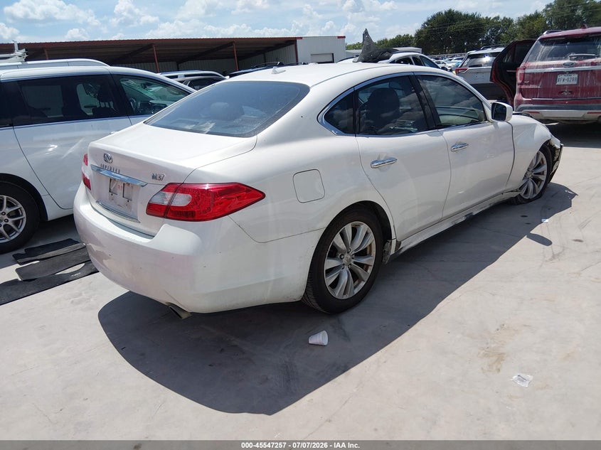 2011 Infiniti M37 VIN JN1BY1AP2BM325637 IAAI salvage auction — FRONT END, Salvage (Texas), sold $450 on 2026-07-28 (photo 4)
