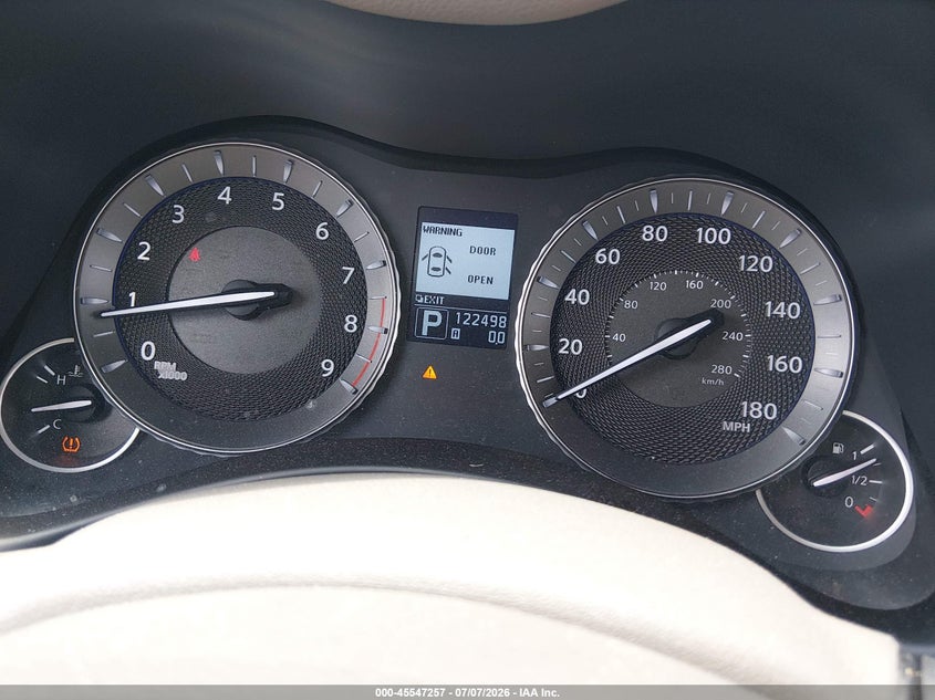 2011 Infiniti M37 VIN JN1BY1AP2BM325637 IAAI salvage auction — FRONT END, Salvage (Texas), sold $450 on 2026-07-28 (photo 7)