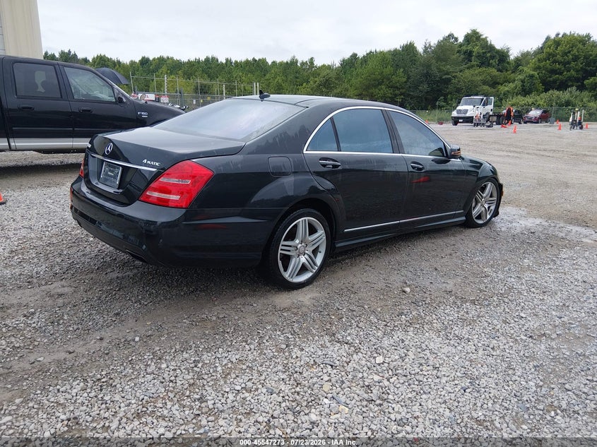 2013 Mercedes-benz S class VIN WDDNG9EB0DA517286 IAAI salvage auction — NORMAL WEAR, Clear (Alabama), sold $1,475 on 2026-08-10 (photo 4)