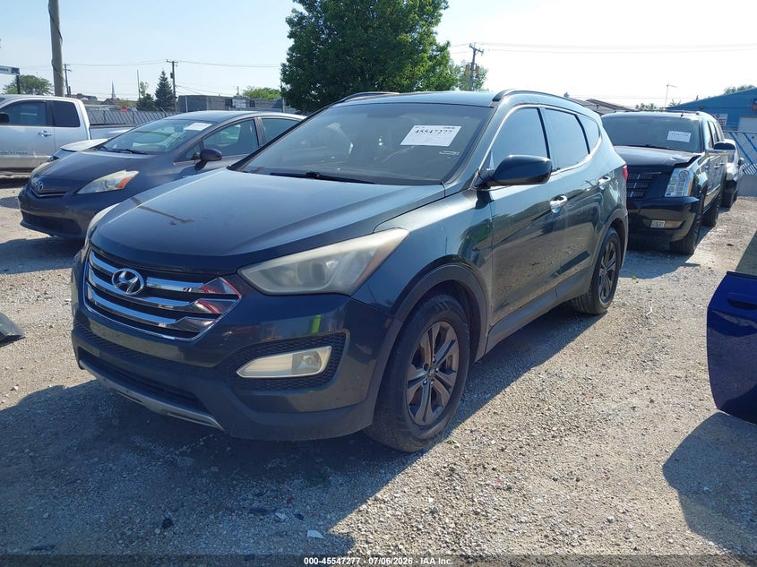 2014 Hyundai Santa fe VIN 5XYZU3LB6EG134555 IAAI salvage auction — NORMAL WEAR, Clear (Illinois), sold $1,400 on 2026-07-14 (photo 2)