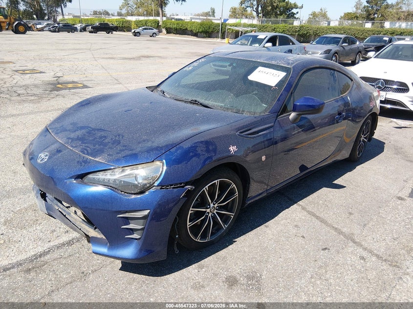 2017 Toyota Gt86 VIN JF1ZNAA18H8703516 IAAI salvage auction — FRONT & REAR, Salvage (California), sold $2,450 on 2026-07-28 (photo 2)