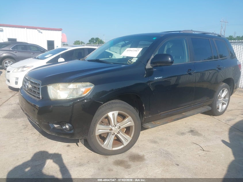 2008 Toyota Highlander VIN JTEES43A082063400 IAAI salvage auction — NORMAL WEAR, Clear (Missouri), sold $900 on 2026-07-28 (photo 2)