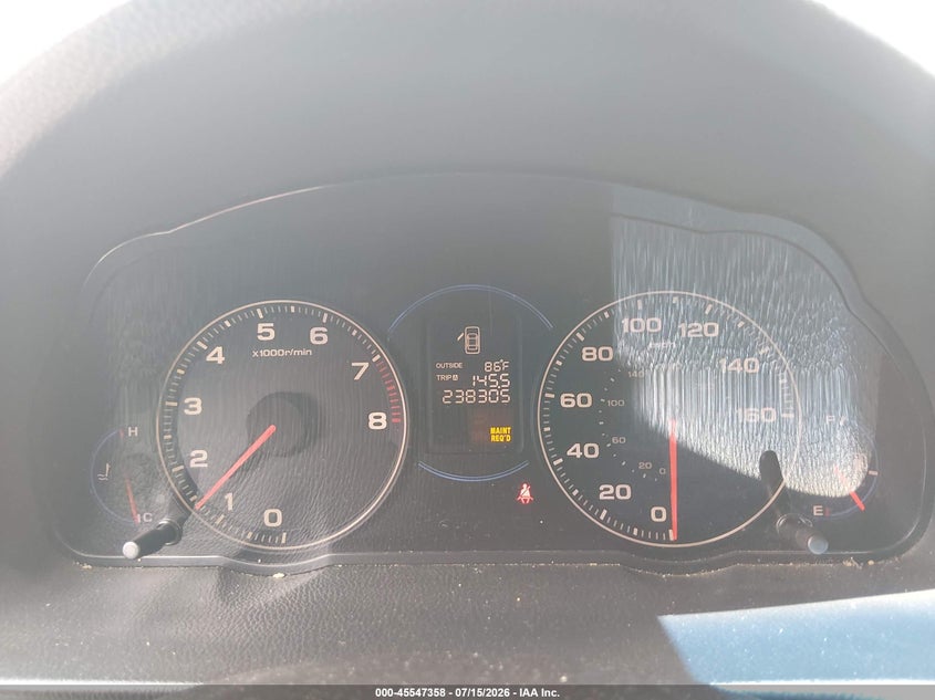 2004 Acura Tsx VIN JH4CL95814C016377 IAAI salvage auction — NORMAL WEAR, Clear (Tennessee), sold $1,075 on 2026-07-25 (photo 7)