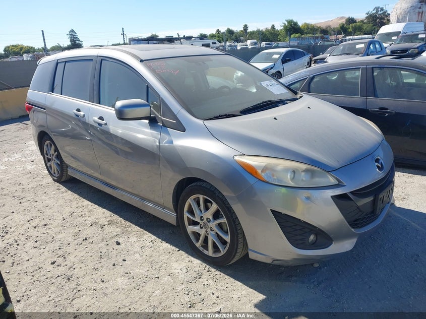 2012 Mazda 5 VIN JM1CW2DL3C0102800 IAAI salvage auction — REAR END, Salvage (California), sold $500 on 2026-07-23 (photo 1)