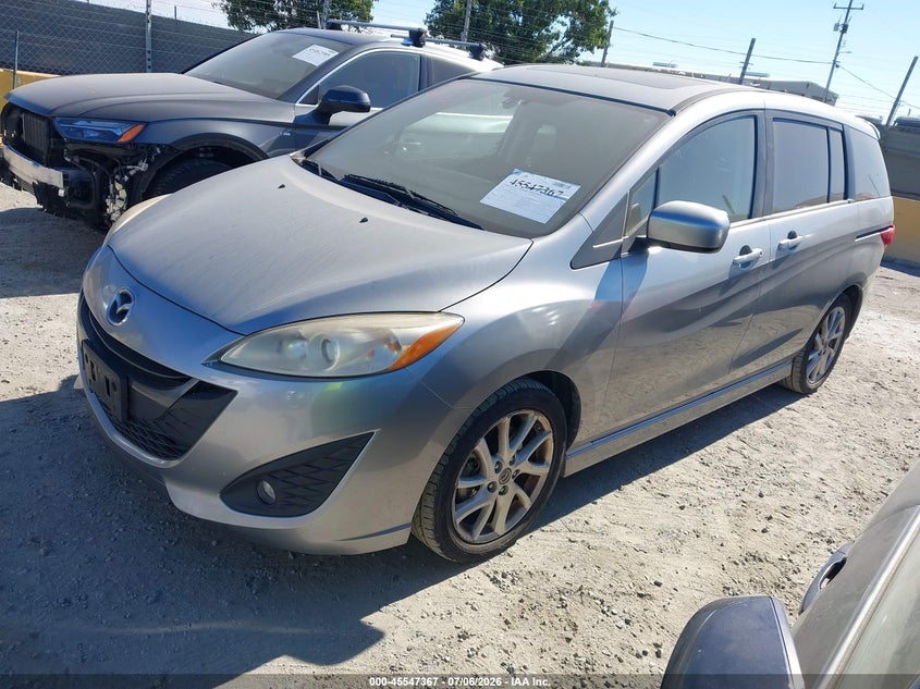 2012 Mazda 5 VIN JM1CW2DL3C0102800 IAAI salvage auction — REAR END, Salvage (California), sold $500 on 2026-07-23 (photo 2)