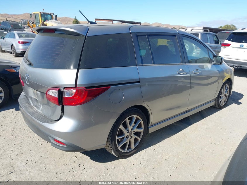 2012 Mazda 5 VIN JM1CW2DL3C0102800 IAAI salvage auction — REAR END, Salvage (California), sold $500 on 2026-07-23 (photo 4)